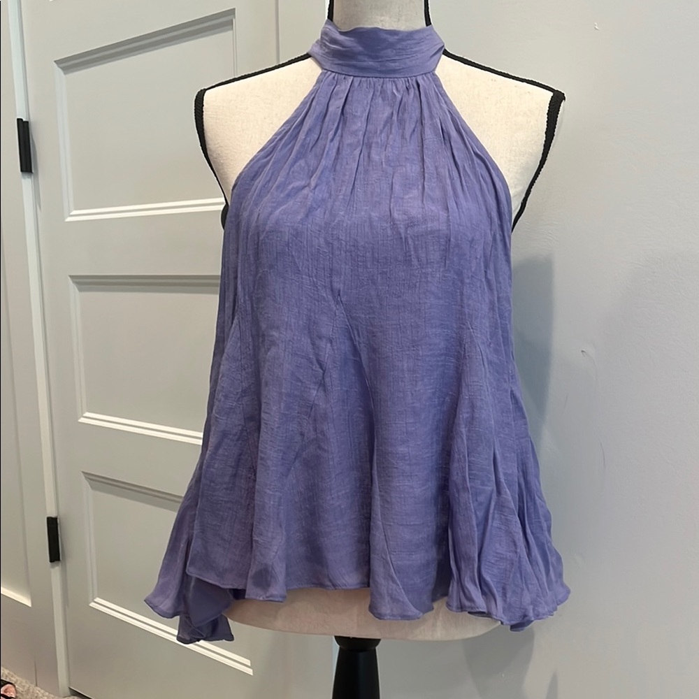 Mustard Seed Purple Halter Top